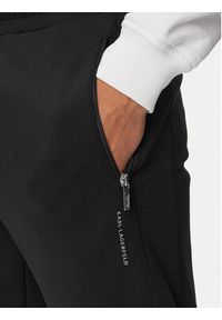 Karl Lagerfeld - KARL LAGERFELD Spodnie dresowe 705007 563902 Czarny Regular Fit. Kolor: czarny. Materiał: syntetyk #4