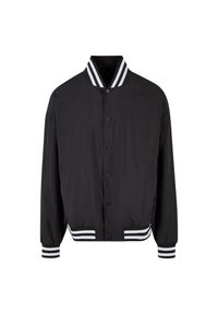BUILD YOUR BRAND - Lekka Kurtka Varsity Dla Dorosłych Unisex. Kolor: czarny
