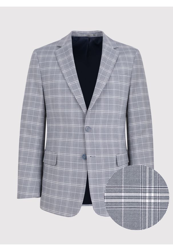 Pako Lorente - PAKO LORENTE – Marynarka garniturowa P22SF-3G-005-N-S. Okazja: na wesele, na ślub cywilny. Materiał: wiskoza, poliester, elastan. Styl: elegancki