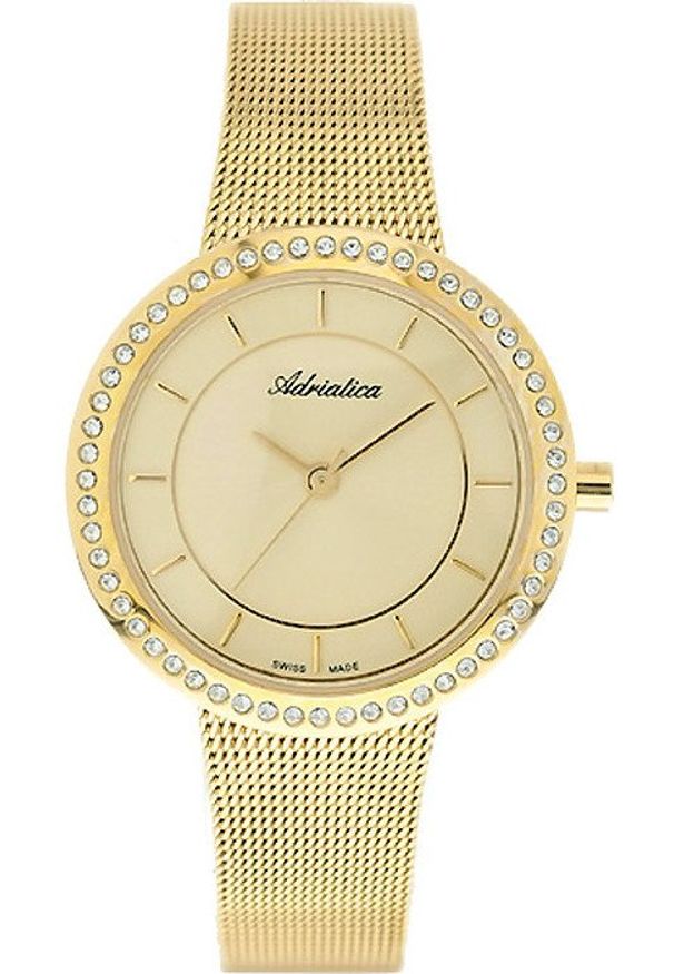 Zegarek Adriatica Zegarek Damski Adriatica na bransolecie A3645.1111QZ - Swarovski Zegarek Swiss Made
