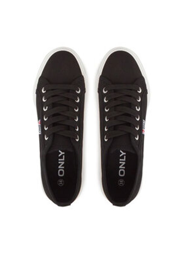 ONLY Shoes Tenisówki Onlnicola 15318098 Czarny. Kolor: czarny. Materiał: materiał