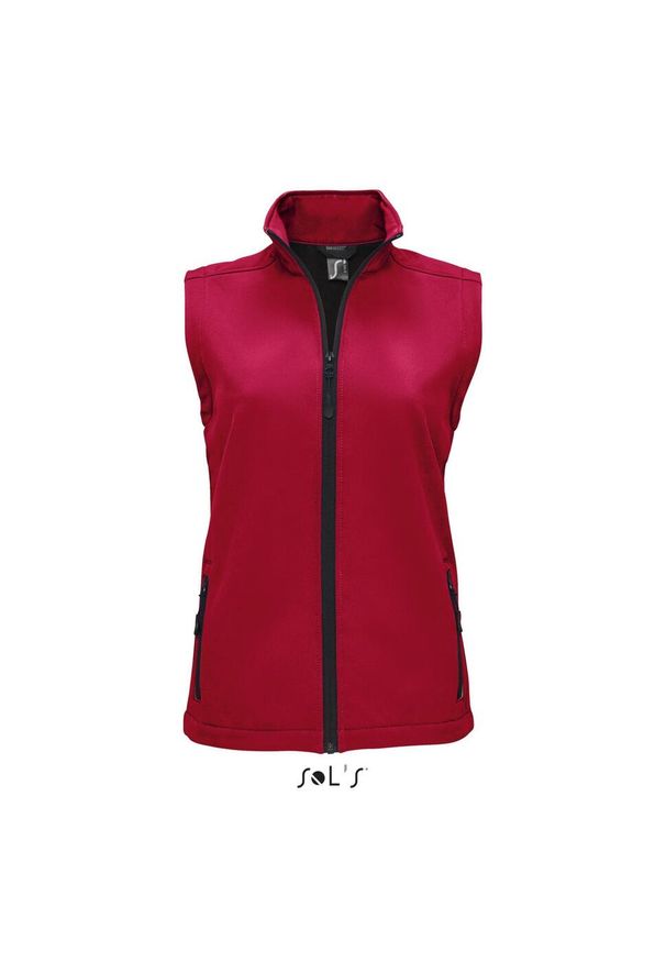 SOL'S - Damska kamizelka softshell sm Sol's Race Bw. Kolor: czerwony. Materiał: softshell
