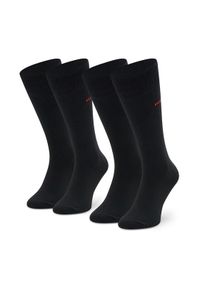 Hugo - HUGO Skarpety długie 2P Rs Uni Cc 50468099 Czarny. Kolor: czarny. Materiał: materiał #1
