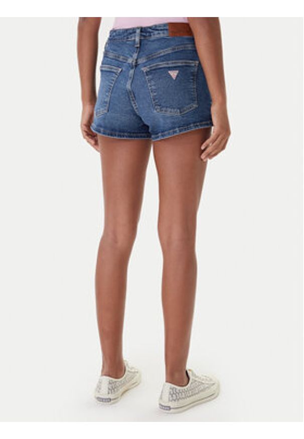 Guess Jeans Szorty jeansowe W5YD0Y D5R11 Niebieski Regular Fit. Kolor: niebieski. Materiał: jeans