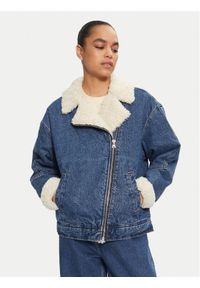 Levi's® Kurtka jeansowa Flight A9370-0001 Niebieski Relaxed Fit. Kolor: niebieski. Materiał: bawełna #1