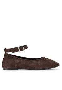 Gino Rossi Baleriny ANYA-7340-25 Brązowy. Kolor: brązowy. Materiał: zamsz, skóra