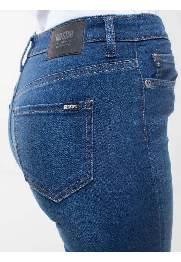 Big-Star - Jeansy damskie skinny niebieskie Ariana 399. Stan: podwyższony. Kolor: niebieski. Styl: retro