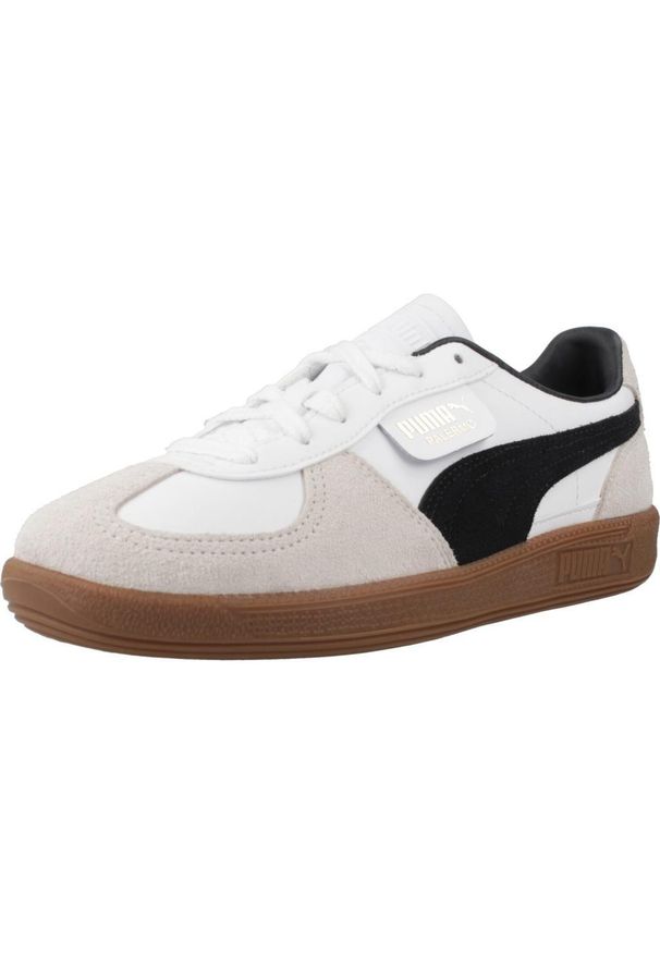 Puma - Buty PUMA YELLOW PALERMO LTH JR Biały. Kolor: biały. Materiał: tkanina. Sport: turystyka piesza