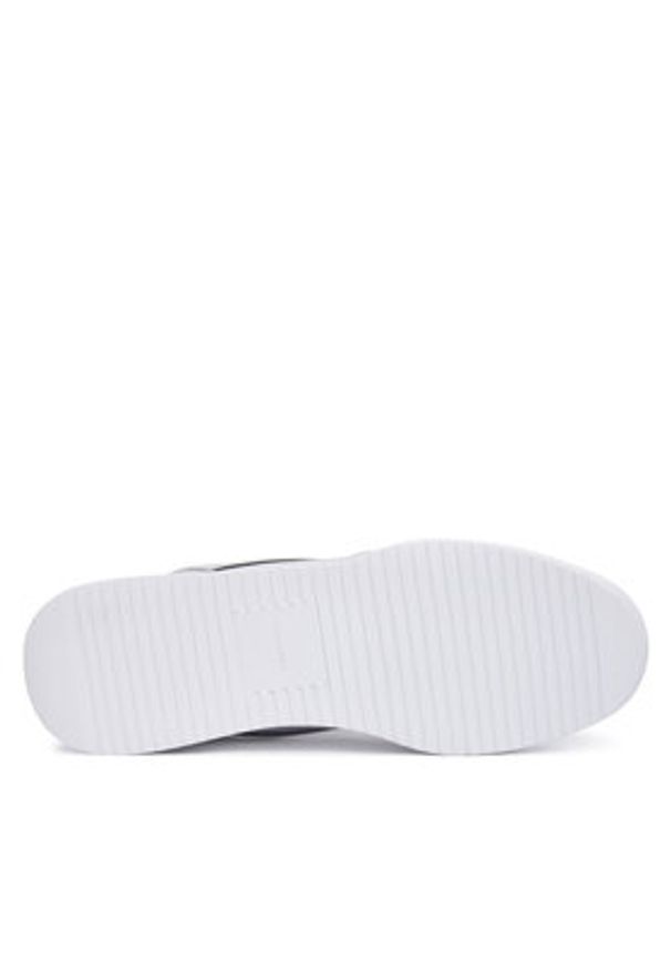 Calvin Klein Sneakersy Low Pro Run Lace Stripe Met Lth HW0HW03272 Srebrny. Kolor: srebrny. Materiał: materiał. Sport: bieganie