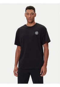 Plein Sport T-Shirt PAEC MTK8324 STE001N Czarny Loose Fit. Kolor: czarny. Materiał: bawełna. Styl: sportowy