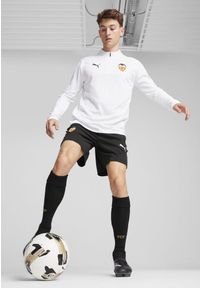 Puma - Męska bluza treningowa z zamkiem 1/4 Valencia CF PUMA White. Kolor: biały