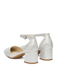 Rieker Czółenka 44762-90 Srebrny. Kolor: srebrny. Materiał: materiał #8