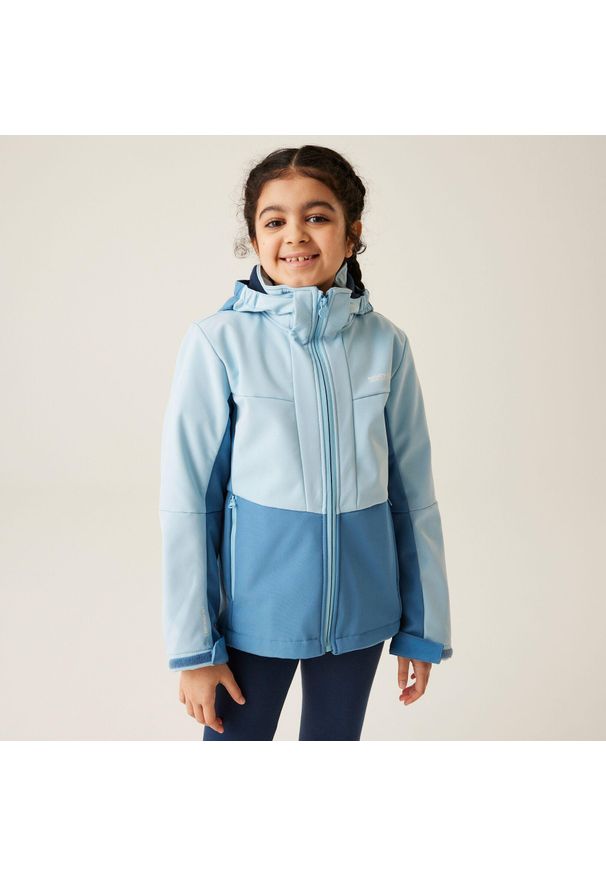 Regatta - Softshell turystyczny dziecięcy Haydenbury II. Kolor: niebieski. Materiał: softshell