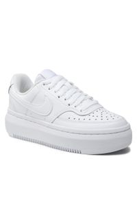 Sneakersy Nike Court Vision Alta Ltr DM0113 100 White/White/White. Kolor: biały. Materiał: skóra. Model: Nike Court