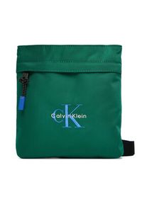 Calvin Klein Saszetka Bold Flatpack LV04D3178G Zielony. Kolor: zielony. Materiał: materiał #4