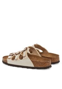 Birkenstock Klapki Florida 1029818 Écru. Materiał: skóra