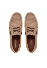 TOMMY HILFIGER - Tommy Hilfiger Półbuty Modern Light Hybrid Suede Boat S FM0FM05352 Brązowy. Kolor: brązowy. Materiał: zamsz, skóra #4