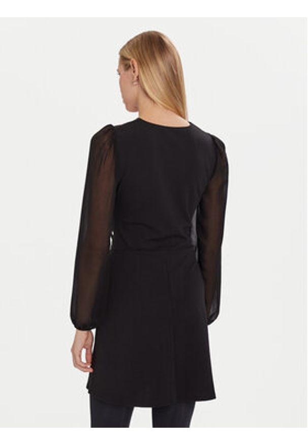 Morgan Sukienka koktajlowa 252-RSONIA Czarny Slim Fit. Kolor: czarny. Materiał: syntetyk. Styl: wizytowy