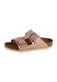 Klapki dla dzieci Birkenstock Arizona. Zapięcie: bez zapięcia. Kolor: biały. Materiał: guma, skóra, syntetyk, materiał #1