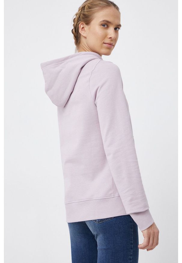 Helly Hansen - Bluza. Okazja: na co dzień. Typ kołnierza: kaptur. Kolor: fioletowy. Wzór: nadruk. Styl: casual