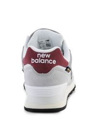 Buty New Balance U574KBR szare. Okazja: na co dzień. Kolor: szary. Materiał: materiał, tkanina, syntetyk, guma. Szerokość cholewki: normalna. Model: New Balance 574 #6