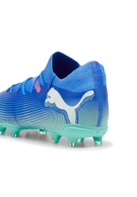 Buty piłkarskie uniseks Puma Future 7 Match FG/AG. Kolor: niebieski. Materiał: materiał, syntetyk, tkanina. Sport: piłka nożna