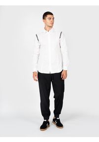 Les Hommes Spodnie "Comfy" | LBP1008305U | Mężczyzna | Czarny. Okazja: na co dzień. Kolor: czarny. Materiał: wełna, poliester, elastan. Styl: sportowy, casual, elegancki