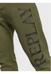 Replay Spodnie dresowe M9941.000.22890P Zielony Regular Fit. Kolor: zielony. Materiał: bawełna, dresówka #3