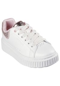 skechers - Buty sportowe Sneakersy dziewczęce, Hi Ridge. Okazja: na co dzień. Kolor: biały, różowy, wielokolorowy. Sport: turystyka piesza