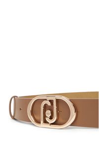 Liu Jo Pasek Damski Hips Belt 3,5 Cm AF5242 P0062 Beżowy. Kolor: beżowy. Materiał: skóra