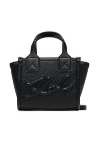 Karl Lagerfeld - KARL LAGERFELD Torebka A3W30028 Czarny. Kolor: czarny. Materiał: skórzane