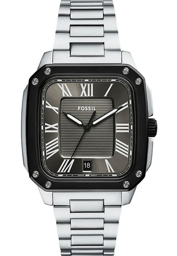 Zegarek Fossil Męski Crosby Chrono-Look Grey Dial Steel (FS6122)