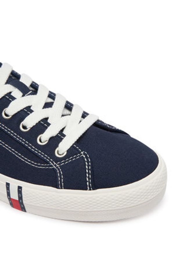 Tommy Jeans Sneakersy Archive Vulc Y2K EM0EM01674 Granatowy. Kolor: niebieski. Materiał: materiał