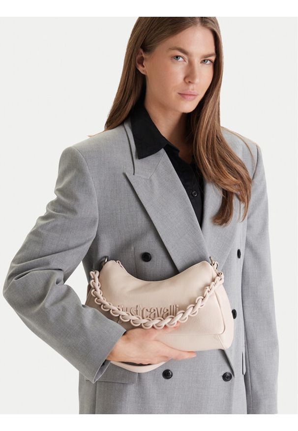 Just Cavalli Torebka 80RA4BC4 ZSD86 Beżowy. Kolor: beżowy. Materiał: skórzane