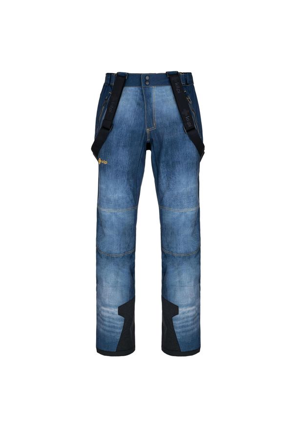 Męskie softshellowe spodnie narciarskie Kilpi JEANSO-M. Kolor: niebieski. Materiał: jeans, softshell. Sport: narciarstwo