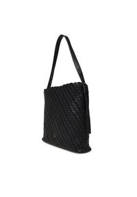 TOMMY HILFIGER - Tommy Hilfiger Torebka Th Braided Maxi Hobo AW0AW18161 Czarny. Kolor: czarny. Materiał: skórzane #4