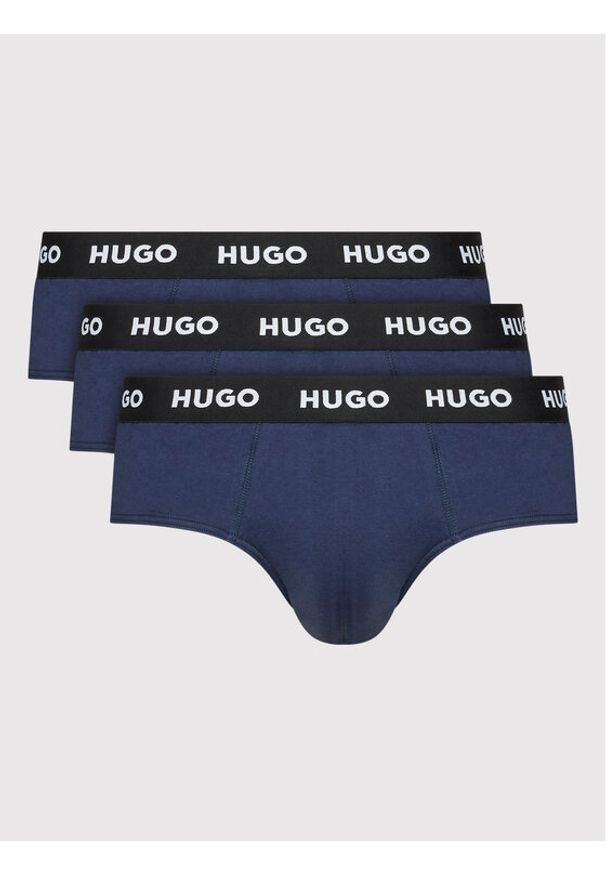 Hugo - HUGO Komplet slipów Hipbrief 50469763 Granatowy. Kolor: niebieski. Materiał: bawełna