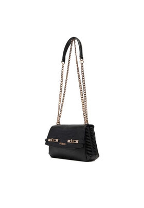 Guess Torebka Melinda Mini HWKL99 33780 Czarny. Kolor: czarny. Materiał: skórzane