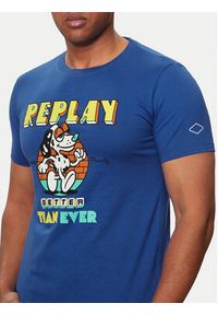 Replay T-Shirt M6800.000.2660 Niebieski Regular Fit. Kolor: niebieski. Materiał: bawełna #4