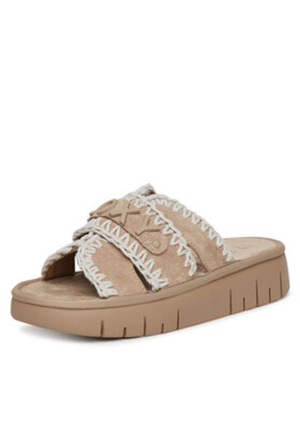 Roxy Klapki HY62277-5 Beżowy. Kolor: beżowy. Materiał: materiał