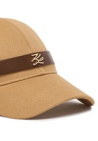 Karl Lagerfeld - KARL LAGERFELD Czapka z daszkiem B1W33010 Beżowy. Kolor: beżowy. Materiał: bawełna #2