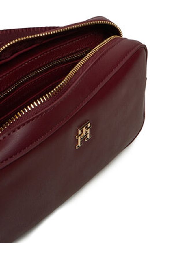 TOMMY HILFIGER - Tommy Hilfiger Torebka AW0AW16894 Bordowy. Kolor: czerwony. Materiał: skórzane