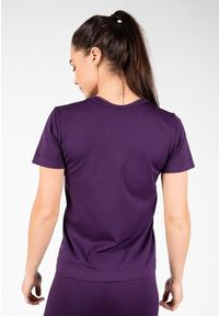 GORILLA WEAR - Koszulka bezszwowa fitness damska Gorilla Wear Neiro. Kolor: fioletowy. Sport: fitness
