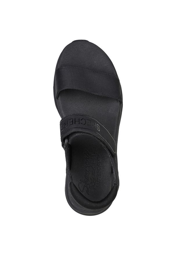 skechers - Sandały Skechers D'lux Walker - New B, Czarny, Kobiety. Kolor: czarny. Materiał: syntetyk, materiał. Sezon: lato