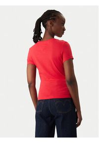 Tommy Jeans T-Shirt DW0DW20459 Czerwony Slim Fit. Kolor: czerwony. Materiał: bawełna #2