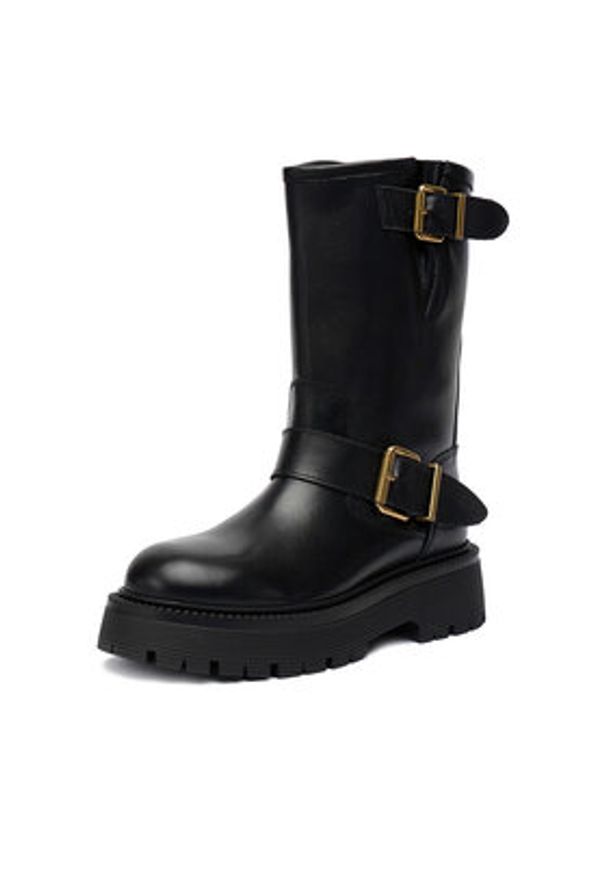 Badura Botki EO-CLAIRE-70866 Czarny. Kolor: czarny. Materiał: skóra