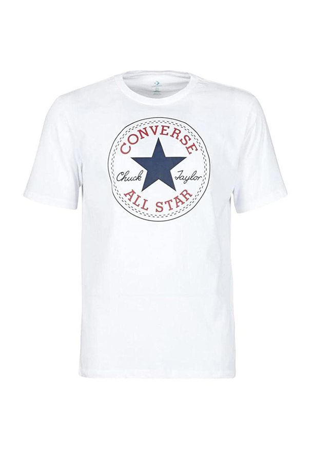 Podkoszulek Converse Chuck Patch Core, Dla obu płci. Kolor: biały. Materiał: materiał, bawełna