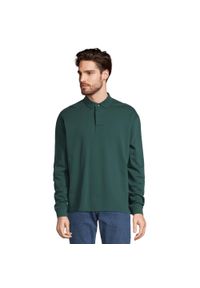 SOL'S - Bluza Polo Dla Dorosłych Unisex Heritage Neck. Okazja: na co dzień. Typ kołnierza: polo. Kolor: zielony. Styl: casual #1