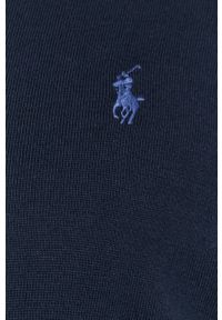 Polo Ralph Lauren - Bluza bawełniana. Okazja: na co dzień. Typ kołnierza: polo. Kolor: niebieski. Materiał: bawełna. Wzór: gładki. Styl: casual #4
