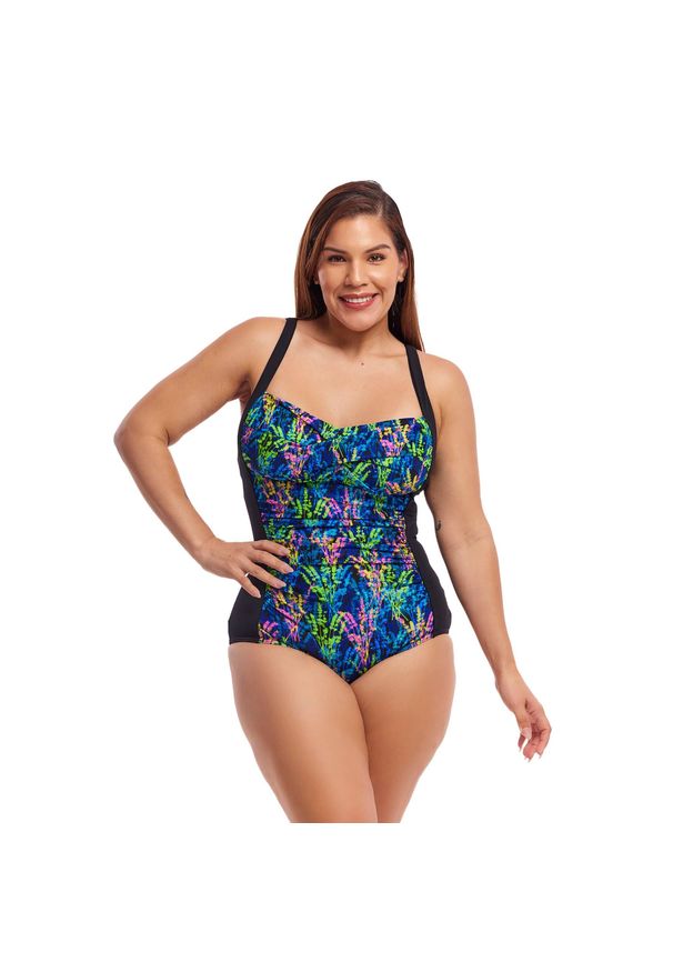 FUNKITA - Strój pływacki jednoczęściowy damski Funkita Ruched One Piece. Kolor: niebieski